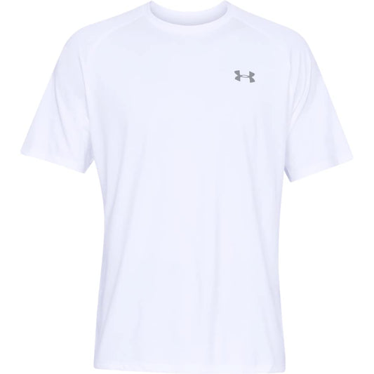 Under Armour Men's Tech 2.0 Short-Sleeve T-Shirt , White (100)/Overcast Gray , Large