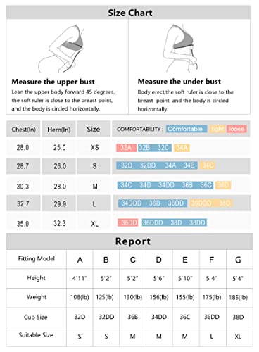 Women’s Longline Sports Bra Wirefree Padded Medium Support Yoga Bras Gym Running Workout Tank Tops (Denim Blue, Medium)