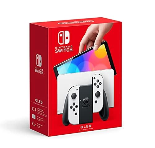 Nintendo Switch – OLED Model w/ White Joy-Con