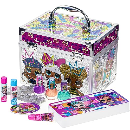 LOL Surprise Kids Makeup Kit for Girls, Real Washable Beauty Toy Makeup Set, Girls Beauty Gift, Play Makeup and Pretend Play Toys Ages 3 and Up, Townley Girl